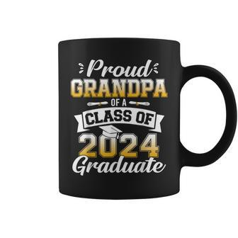 Proud Grandpa Of A Class Of 2024 Graduate Senior Graduation Coffee Mug - Monsterry DE