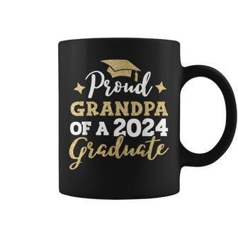 Proud Grandpa Of A Class Of 2024 Graduate Senior Graduation Coffee Mug - Seseable