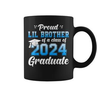 Proud Lil Brother Of A Class Of 2024 Graduate Senior Coffee Mug - Monsterry
