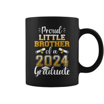 Proud Little Brother Class Of 2024 Graduate For Graduation Coffee Mug - Seseable