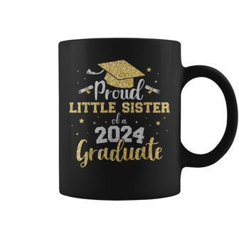 Proud Little Sister Class Of 2024 Graduate Senior Graduation Coffee Mug - Seseable