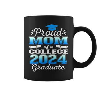 Proud Mom Of 2024 College Graduate Family 24 Graduation Coffee Mug - Seseable