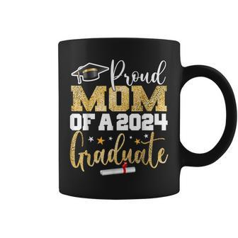 Proud Mom Of A 2024 Graduate Class Senior Graduation Mother Coffee Mug | Mazezy UK