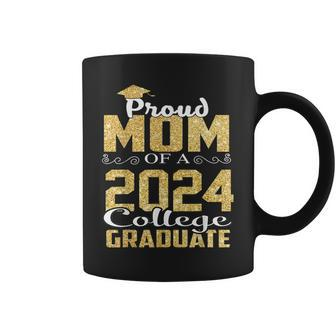 Proud Mom Of 2024 Graduate College Graduation Coffee Mug - Thegiftio UK
