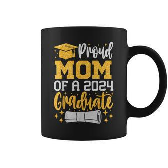 Proud Mom Of A 2024 Graduate Senior Class Of 2024 Graduation Coffee Mug - Thegiftio UK