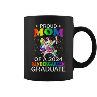 Proud Mom Of A 2024 Kindergarten Graduate Unicorn Dab Coffee Mug - Thegiftio UK