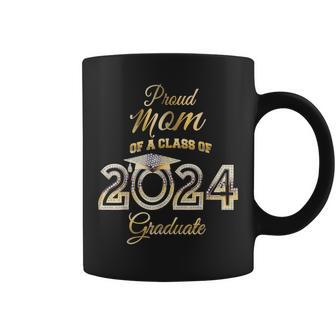 Proud Mom Of A Class Of 2024 Graduate Bling Senior 24 Coffee Mug | Mazezy CA