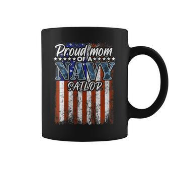 Proud Mom Of A Navy Sailor Coffee Mug - Monsterry DE