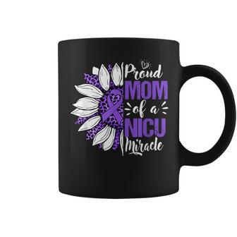 Proud Mom Of A Nicu Miracle Sunflower Prematurity Awareness Coffee Mug - Thegiftio UK