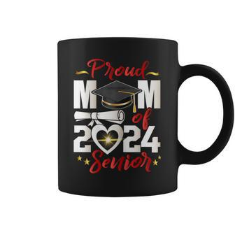 Proud Mom Of A Senior 2024 Graduate 24 Mommy Graduation Coffee Mug - Thegiftio UK