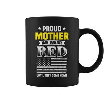 Proud Mother Of Deployed Son Red Friday Family Coffee Mug - Monsterry DE