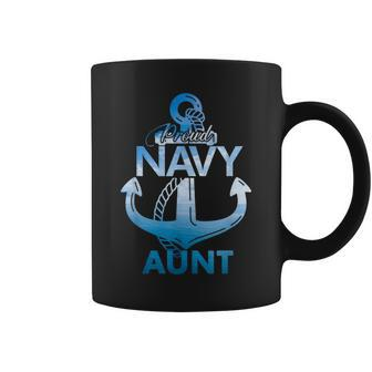 Proud Navy Aunt Lover Veterans Day Coffee Mug - Monsterry DE