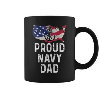 Proud Navy Dad Military Dad Coffee Mug | Crazezy