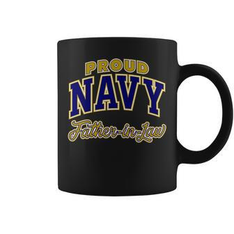 Proud Navy Fatherinlaw For Men Coffee Mug - Monsterry CA