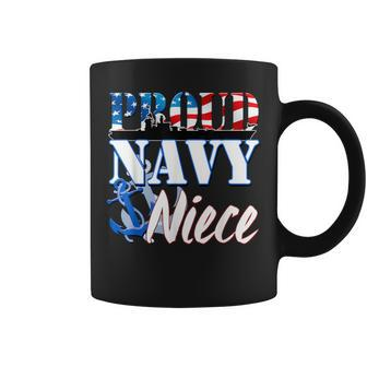 Proud Navy Niece Usa Military Patriotic Coffee Mug - Monsterry AU