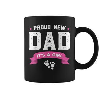 Proud New Dad Its A Girl Cute Baby Father's Day Coffee Mug - Monsterry