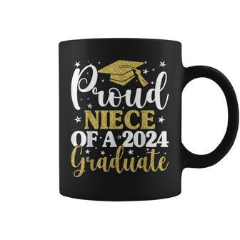 Proud Niece Of A 2024 Graduate Graduation Matching Family Coffee Mug - Monsterry