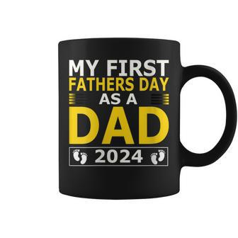 Proud Papa 1St Father’S Day 2024 & Grandpa Est 2024 Coffee Mug - Monsterry DE