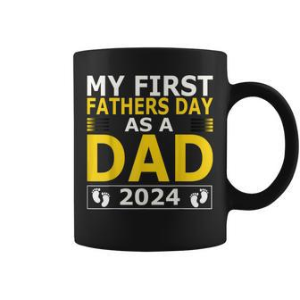 Proud Papa 1St Father’S Day 2024 & Grandpa Est 2024 Coffee Mug - Seseable