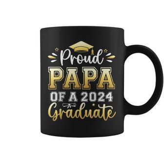 Proud Papa Of A 2024 Graduate Senior Graduation Men Coffee Mug - Monsterry DE