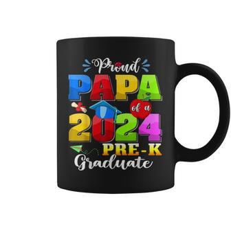 Proud Papa Of A 2024 Pre-K Graduate Family Lover Coffee Mug - Monsterry