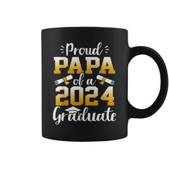 Proud Papa Of A Class Of 2024 Graduate Senior Graduation Coffee Mug - Thegiftio UK