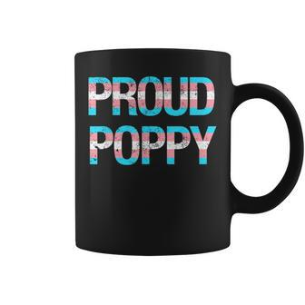 Proud Poppy Transgender Trans Pride Month Lgbtq Father's Day Coffee Mug - Monsterry UK