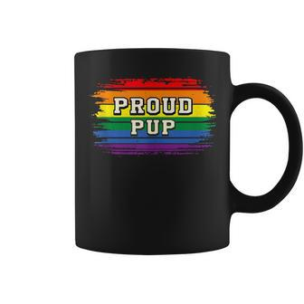 Proud Pup Pride Parade Human Pup Play Colorful Rainbow Dog Coffee Mug - Monsterry DE