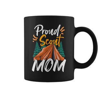 Proud Scout Mom Scouting The Leader Cub Camping Coffee Mug - Monsterry UK