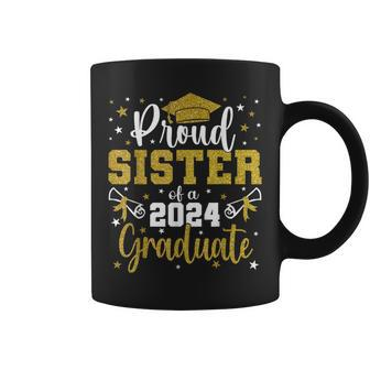 Proud Sister Of A Class Of 2024 Graduate Senior Graduation Coffee Mug | Mazezy