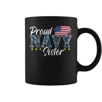 Proud Sister Of A Navy Sailor Coffee Mug - Monsterry