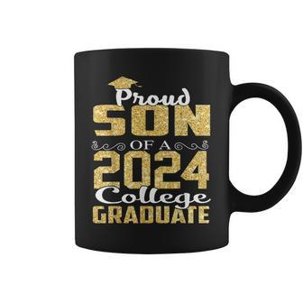 Proud Son Of 2024 Graduate College Graduation Coffee Mug - Thegiftio UK