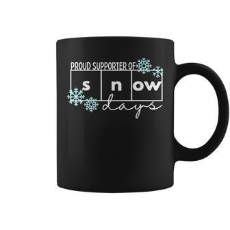 Proud Supporter Of Snow Days Teacher Christmas Coffee Mug | Mazezy