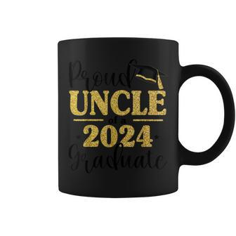 Proud Uncle Of A 2024 Graduate Graduation Matching Family Coffee Mug - Monsterry