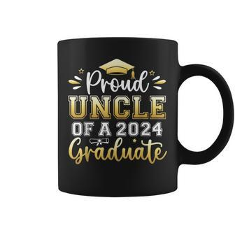 Proud Uncle Of A 2024 Graduate Senior Graduation Men Coffee Mug - Seseable
