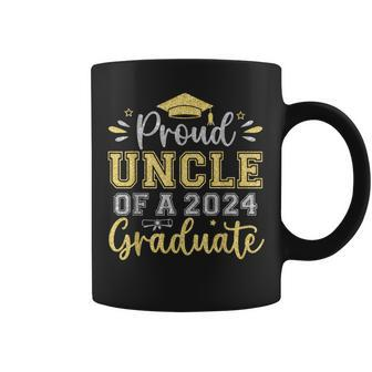 Proud Uncle Of A 2024 Graduate Senior Graduation Men Coffee Mug - Monsterry UK