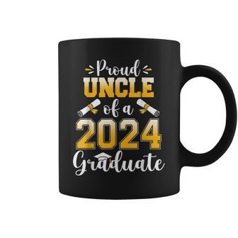 Proud Uncle Of A Class Of 2024 Graduate Senior Graduation Coffee Mug - Seseable