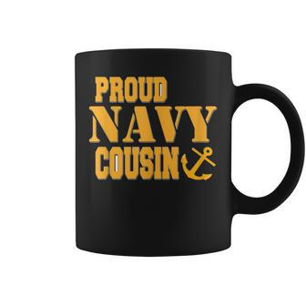 Proud Us Navy Cousin Military Pride Coffee Mug - Monsterry