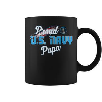 Proud Us Navy Papa Veteran Day Coffee Mug - Monsterry