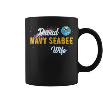 Proud Us Navy Seabee Wife Veteran Day Coffee Mug - Monsterry CA