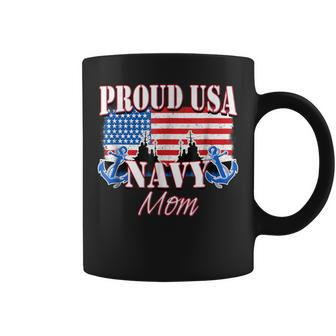 Proud Usa Navy Mom Patriotic Service Coffee Mug - Monsterry UK