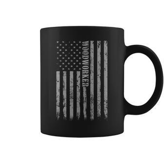 Proud Woodworking American Flag Coffee Mug | Mazezy