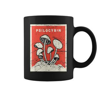 Psilocybin Retro Psychedelic Magic Mushrooms Coffee Mug - Thegiftio UK