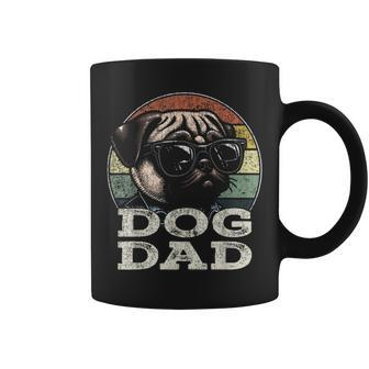 Pug Fathers Day Dog Lovers Pug Owner Vintage Dog Dad Coffee Mug - Thegiftio UK