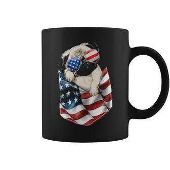 Pug In Pocket Dog 4Th July Usa Flag Coffee Mug | Mazezy