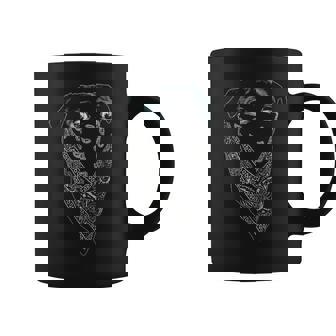 Pug Wearing Bandana As A Mask Pug Dog In Mask Coffee Mug | Mazezy