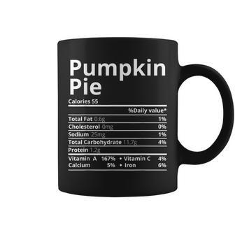 Pumpkin Pie Nutrition Facts Thanksgiving Christmas Coffee Mug - Monsterry