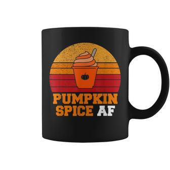 Pumpkin Spice Af Men Husband Halloween Vintage Coffee Mug | Crazezy UK