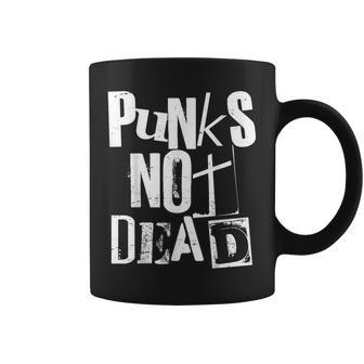Punk Not Dead Vintage Grunge Punk Is Not Dead Rock Tassen - Seseable