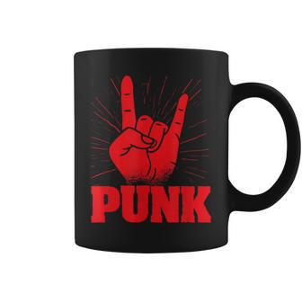 Punk Mohawk Punk Rocker Punker Black Tassen - Seseable
